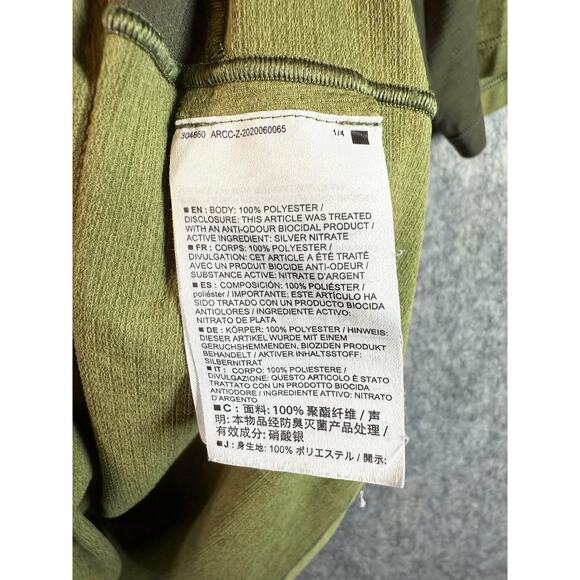 ARC'TERYX Mens Cormac Comp Green Panelled Jersey and Mesh T-Shirt - XL - Picture 5 of 8